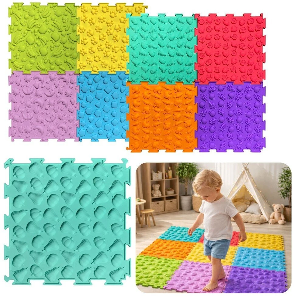 Dėlionė Lean Toys Sensorinis takas 24,5 cm 10 vnt.