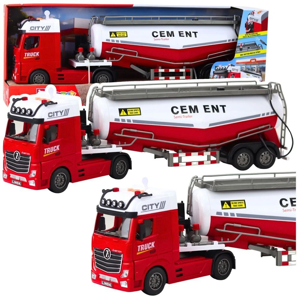 Lean Toys Tanklaivis su vandens purškimo funkcija, šviesomis ir garsais, 59 cm