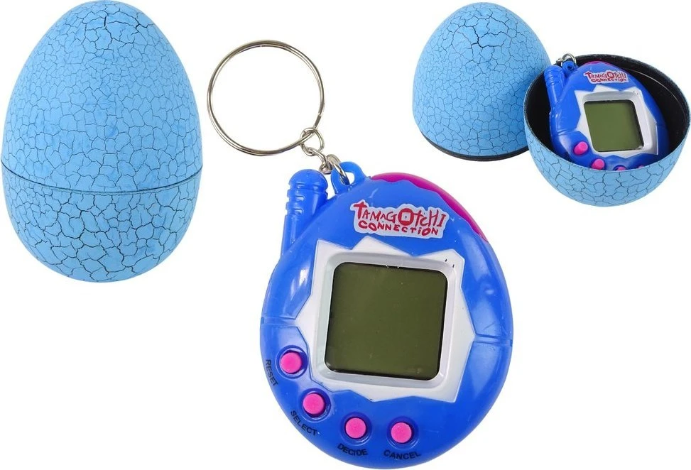 Lean Cars Elektroninis gyvūnėlis Tamagotchi mėlyname kiaušinyje
