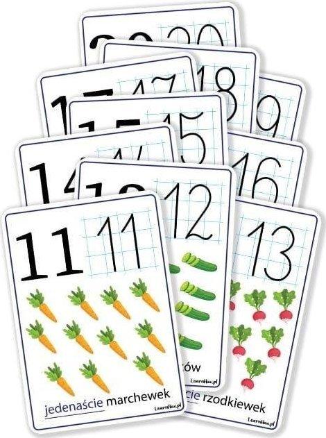Learnhow moji lenta A5 - Skaičiai 11-20 10 kortelių