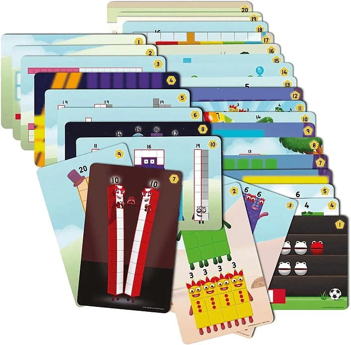 Learning Resources Mokymosi ištekliai – Skaičių blokai – Užduočių rinkinys su skaičiais nuo 11 iki 20 (LSP0950-SCA)