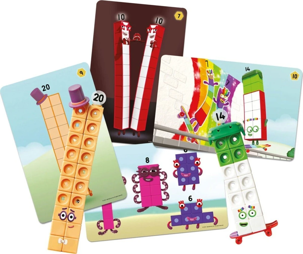 Learning Resources Mokymosi ištekliai – Skaičių blokai – Užduočių rinkinys su skaičiais nuo 11 iki 20 (LSP0950-SCA)