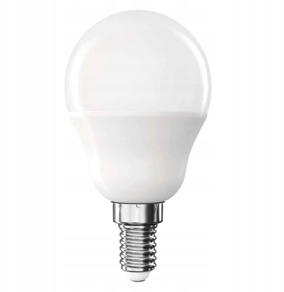 Neutralle LED żarówka EMOS Lighting E14, 230V, 4.2W, 470lm, 4000k, neutralna biel, 30000h, Mini Globe 45x45x82mm