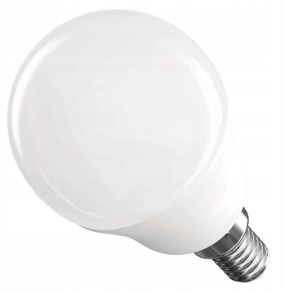 Neutralle LED żarówka EMOS Lighting E14, 230V, 4.2W, 470lm, 4000k, neutralna biel, 30000h, Mini Globe 45x45x82mm