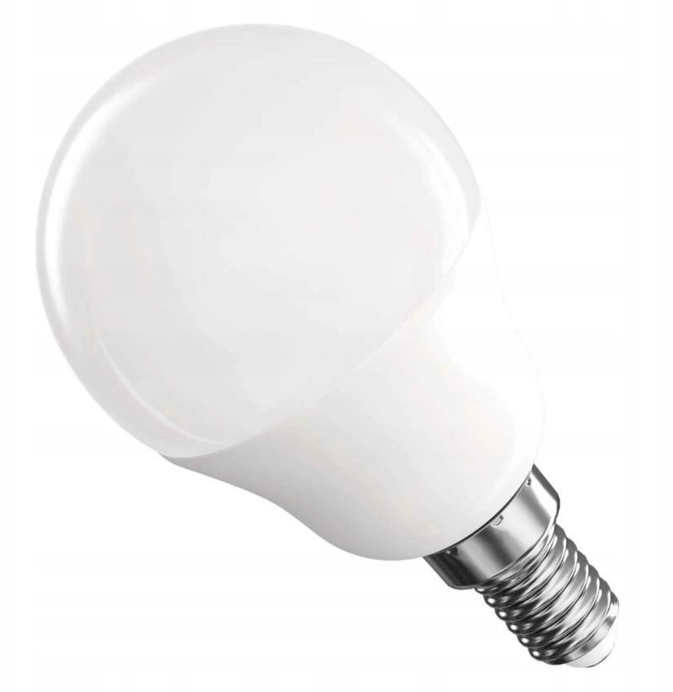 Neutralle LED żarówka EMOS Lighting E14, 230V, 4.2W, 470lm, 4000k, neutralna biel, 30000h, Mini Globe 45x45x82mm