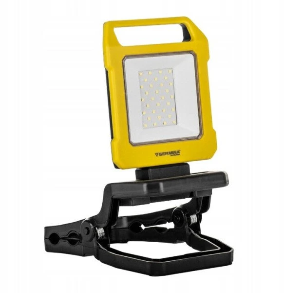 LED dirbtuvių lempa HERCULES 10W 700lm ir 350lm 6500K IP54 įkraunama su išorinės baterijos funkcija GW-0034