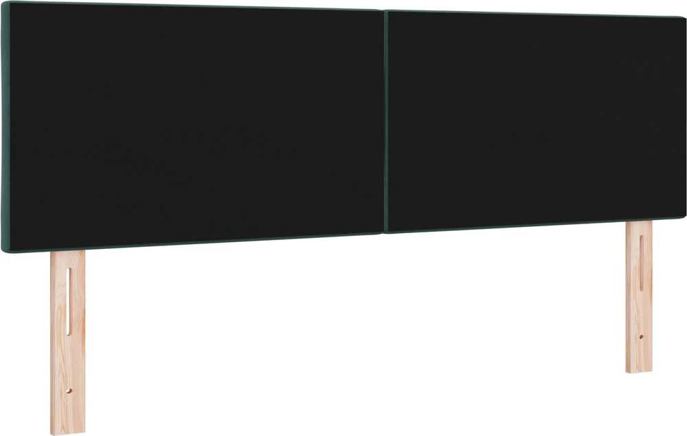 LED galvūgalis Tamsiai žalia 144 cm Aksomas