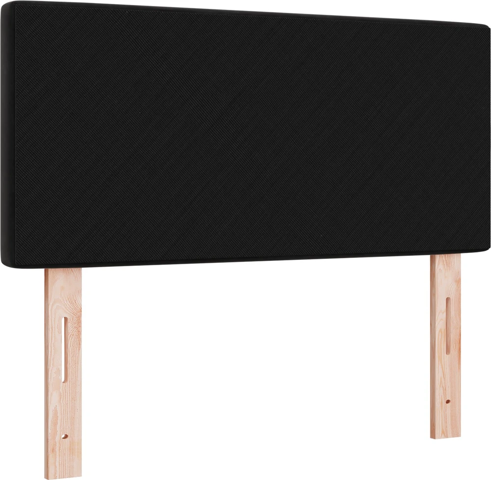 LED galvūgalis su LED juostelėmis Juodas 90 cm Aksomas