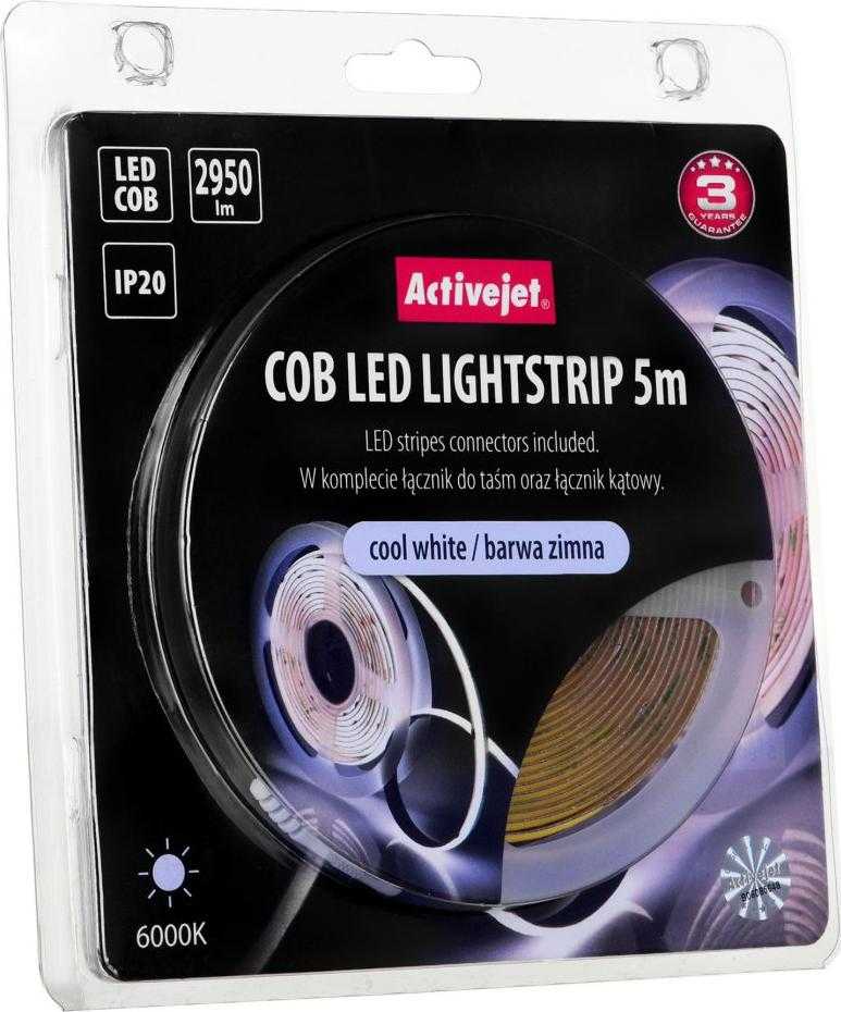 LED Juostos Šviesa - Activejet Aje-cob 5m Universal, Balta