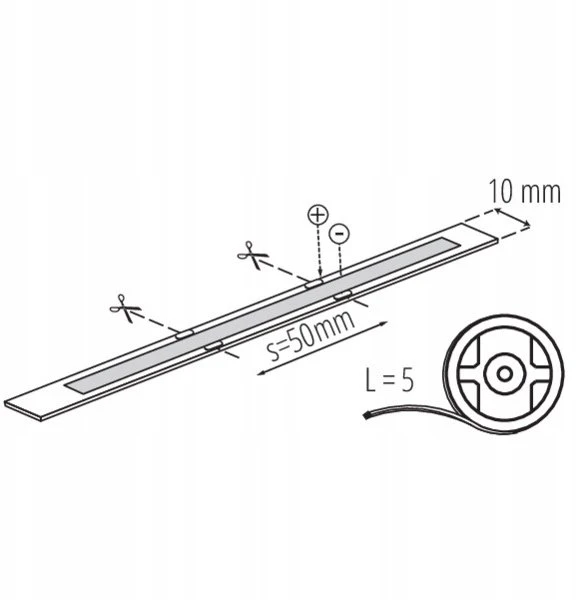 LED juosta Kanlux Šviesos virvė LCOBH14,4W/M24IP65-NW 2020lm/m 4000K IP65 ritinėlis 5mb Ra90 39441