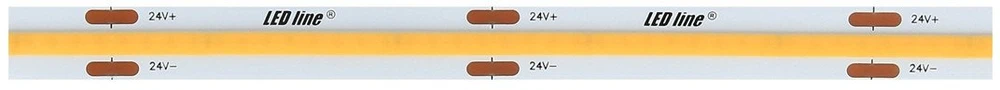 LED juosta 24Vdc, 8W/m, COB 320LED/m, 800lm, neutraliai balta 4000K, 180°, LED LINE