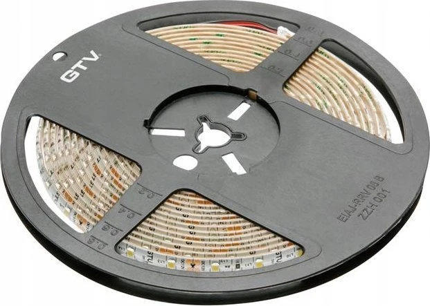 GTV Blykstės 2835, 600 LED neutralios baltos spalvos, 60W, be gelio, 10 mm, ritinys 5 m, 12 V