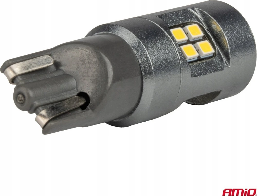 LED lemputės Canbus T10 W5W 16SMD 2016 baltos 12V 24V amio-04234