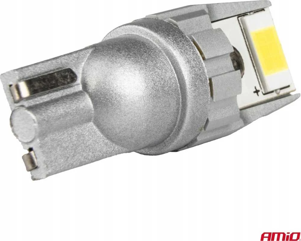 LED lemputės Canbus T10 W5W 2SMD 3570 baltos 12V 24V amio-04256