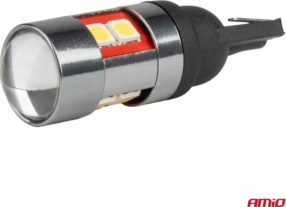LED lemputės Canbus T10 W5W 9 SMD 3030 baltos 12V 24V 36V 48V amio-04244