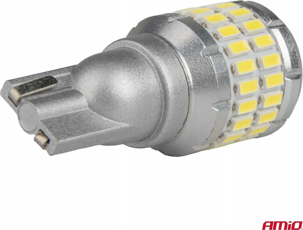 LED lemputės Canbus T15 W16W 48SMD 4SMD 3014 3030 baltos 12V 24V amio-04261