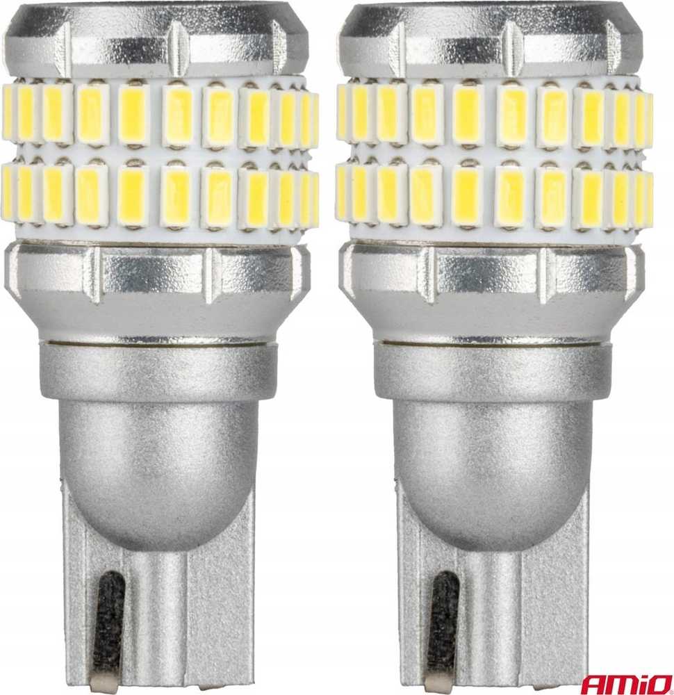 LED lemputės Canbus T15 W16W 48SMD 4SMD 3014 3030 baltos 12V 24V amio-04261