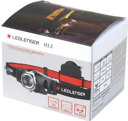 LED Lenser Ledlenser H3.2 Juoda Rankinis žibintuvėlis + galvos žibintuvėlis LED