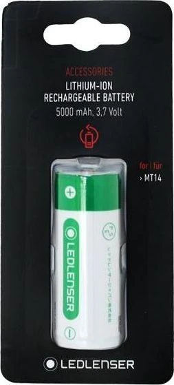 LED Lenser 5000 mAh 3.7V akumuliatorius pakuotėje