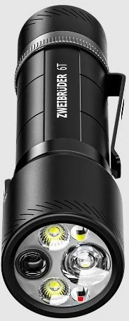 LED Lenser Zweibrüder LED žibintuvėlis 3000 lm, įkraunamas per USB-C, IP67, ZB-8406