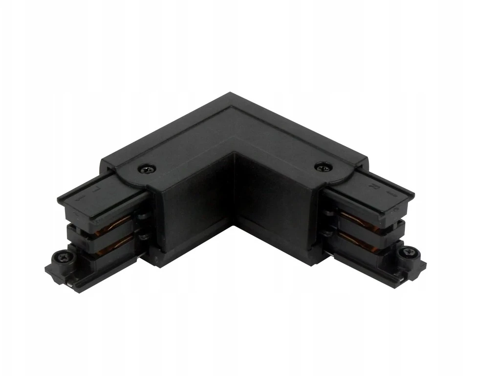 Led Line Prime Jungtis L formos 3 fazių bėgeliui LUMICANTO kairė pusė juoda