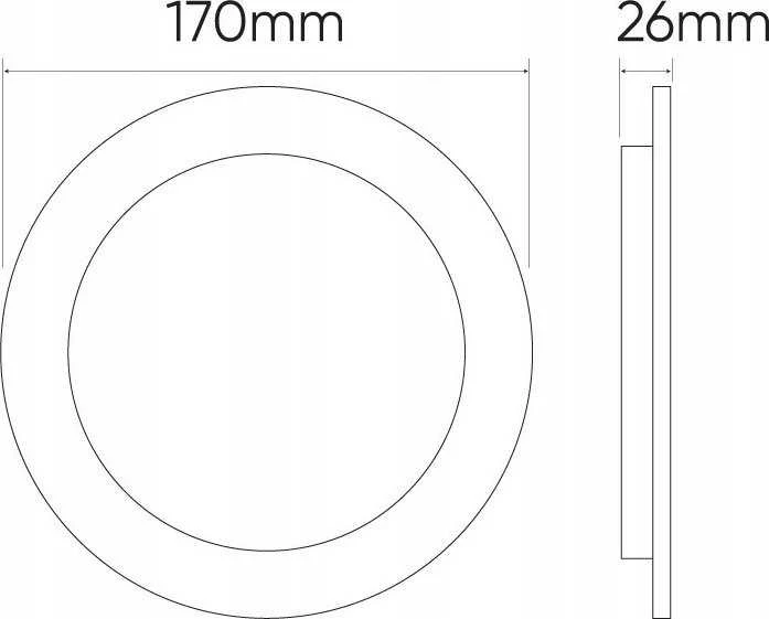 Led_Line Įmontuojamas šviestuvas LED Line MOLLY, 18W, 4000°K, LED