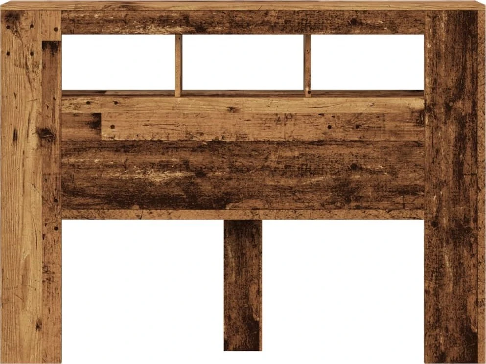 LED galvūgalis, medienos, 140x18,5x103,5cm, apdirbta mediena