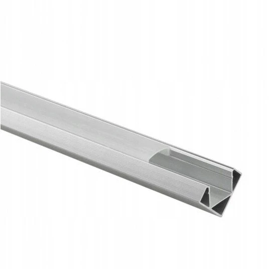 Eco Light Profil Led R02 kampinis Eco Light EC20624 2m aliuminis baltas + gaubtas pieninis