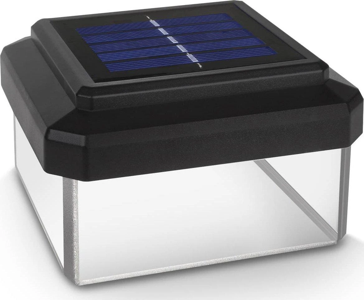 GreenBlue GB128 LED tvoros stulpo saulės lempa 100*100 su prieblandos jutikliu