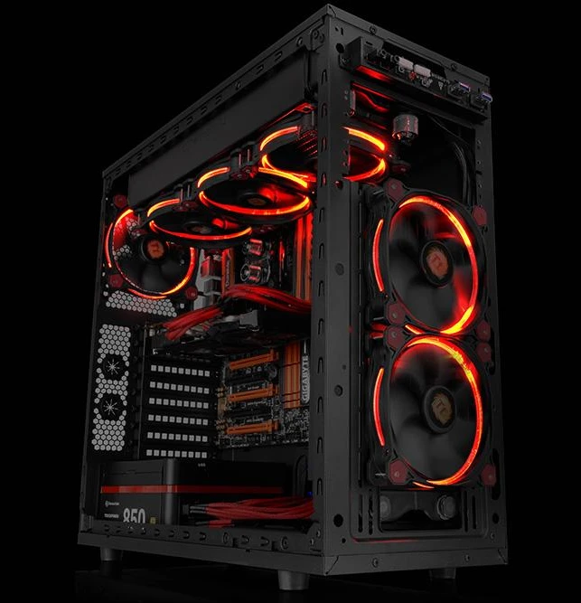 „Thermaltake Riing 12“ raudona