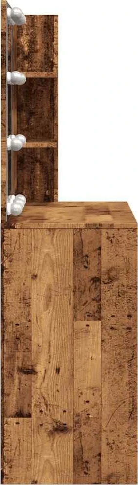 tualetinis staliukas su LED Old Wood 74,5x40x141 cm