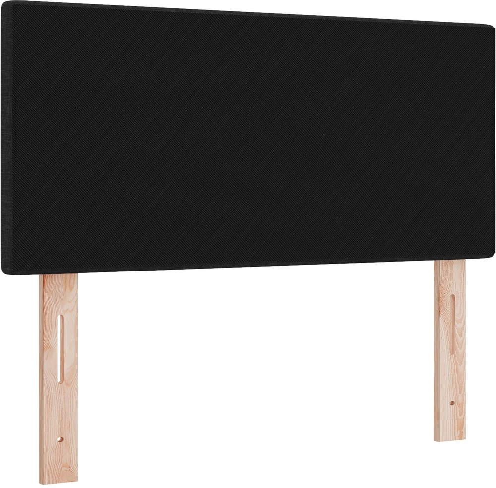 LED galvūgalis su LED juostelėmis Juodas 100 cm audinys