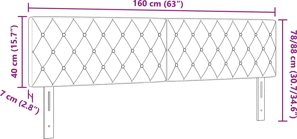 LED galvūgalis su LED juostelėmis Šviesiai pilka 160 cm Aksomas