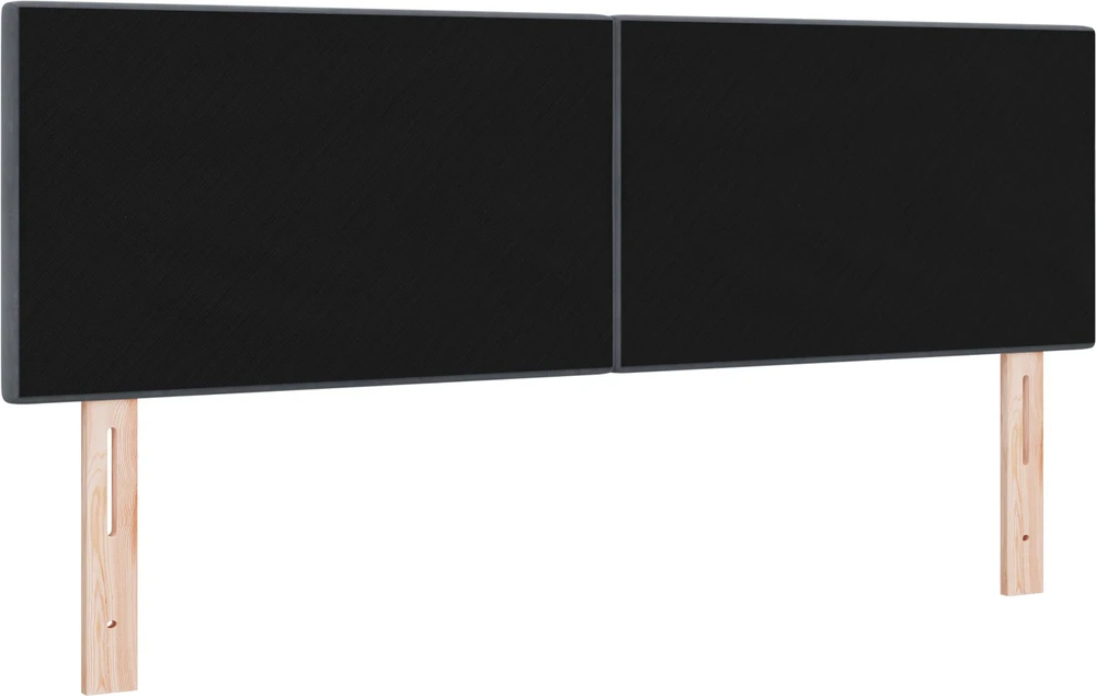 LED galvūgalis su LED juostelėmis Pilka 144 cm Aksomas