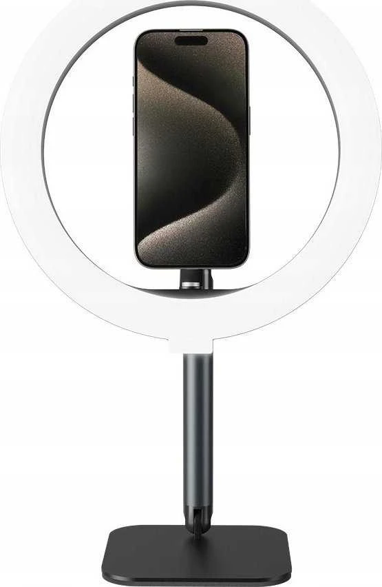 Telesin žiedinė lempa LED Ring 10'' / 26 cm / Vlog 12 W ant trikojo 1/4'' selfie foto / P3-fs-02