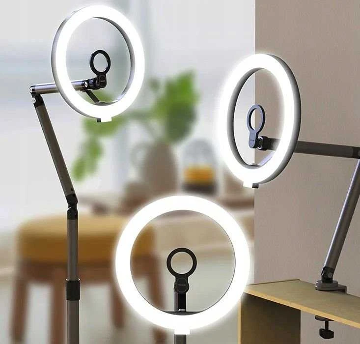 Telesin žiedinė lempa LED Ring 10'' / 26 cm / Vlog 12 W ant trikojo 1/4'' selfie foto / P3-fs-02