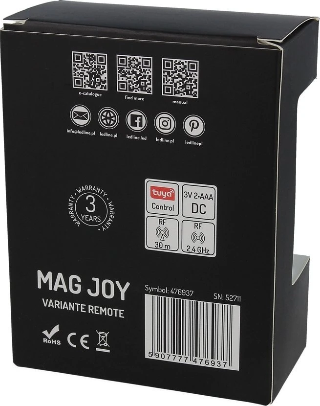 Spigen LED valdymo pultas MAG JOY, rotarinis, su magnetu, sistemai VARIANTE, LED LINE