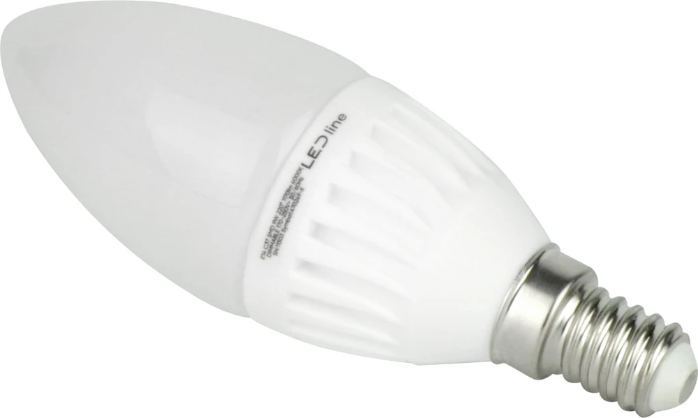 Lemputė LED E14 230V 9W 1170lm žvakės formos, šiltai balta 2700K, pritemdoma, LED line PRIME