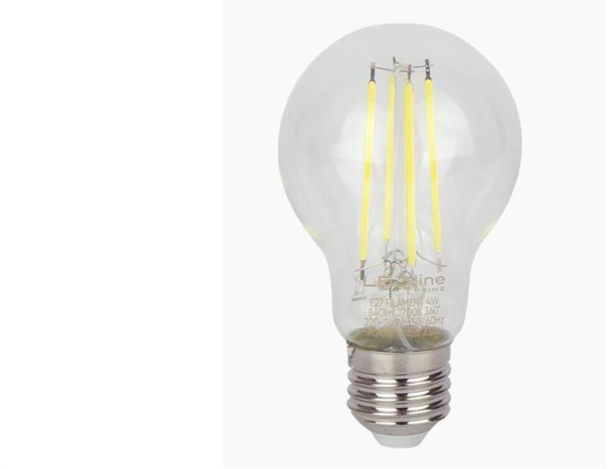 LED lemputė E27 A60 230V 4W 840lm 210lm/W, neutraliai balta 4000K, LED line PRIME