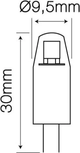 Lemputė LED G4 12V AC/DC 1.5W 120lm LED šiltai balta, LED line
