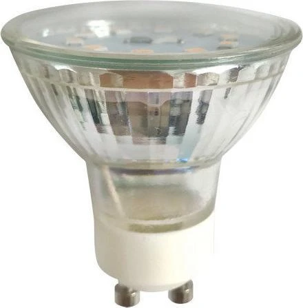 Lemputė LED GU10 230V 5W 450lm šiltai balta 2700K, stiklinė, LED line