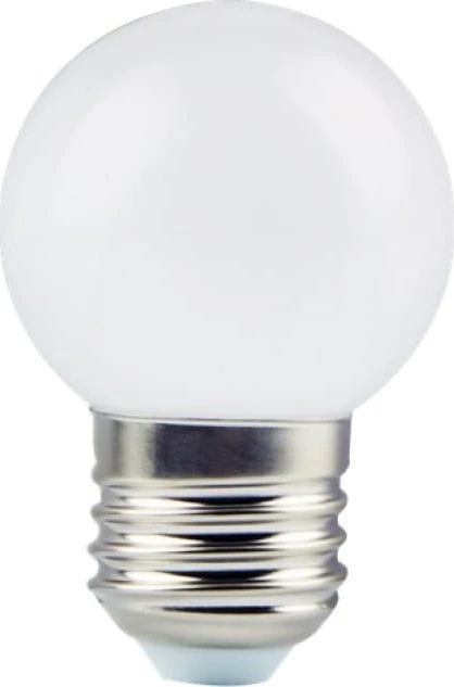 Led Line Lemputė E27 230V G45 1W, šiltai balta, plastikinė, LEDOM