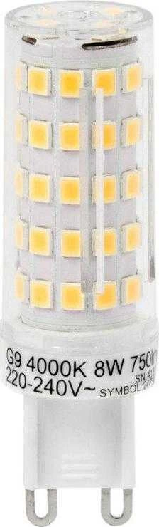 Lemputė LED G9 230V 8W, 750lm, neutraliai balta, LED line