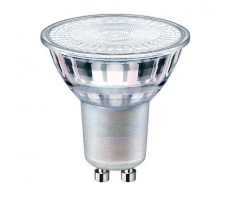 Lemputė LED GU10 230V 5W 340lm 50° šiltai balta, stiklinė, LED line
