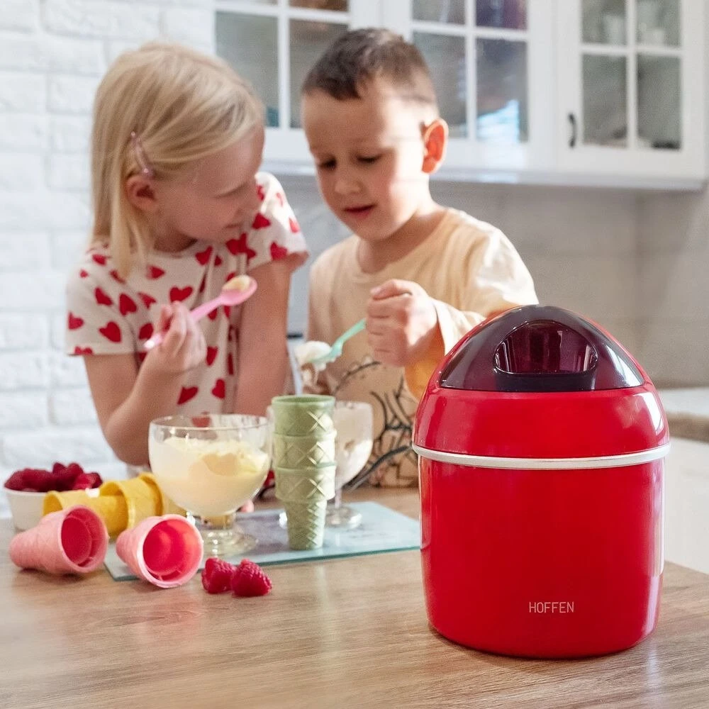 Ledų gaminimo aparatas Hoffen Ledų aparatas Raudonas