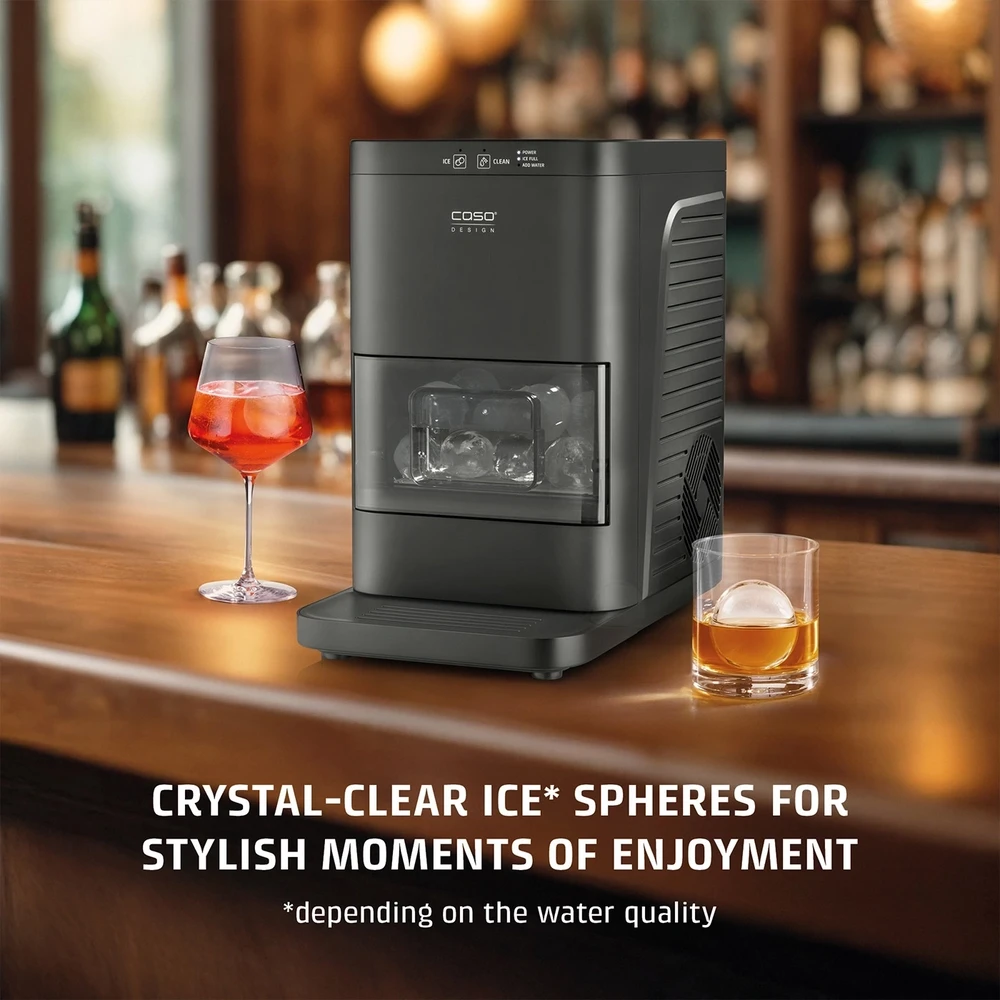 Ledukų gaminimo aparatas Caso IceBall Pro, 130 W, Juodas