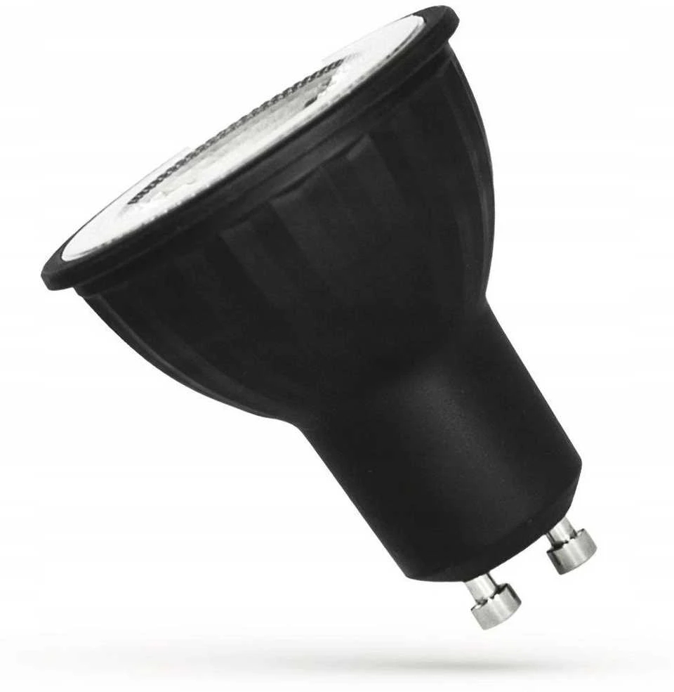 Spectrum LEMPUTĖ LED GU10 6W 450LM 3000K 38 JUODOS SPALVOS