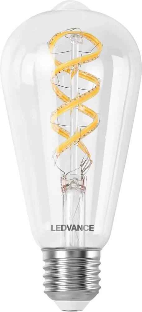 LEDVANCE SMART+ MATTER filamentinė daugiaspalvė klasikinė E40 4,8 W - E27 išmanioji lemputė