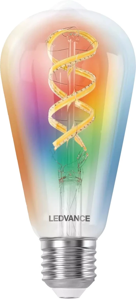 LEDVANCE SMART+ MATTER filamentinė daugiaspalvė klasikinė E40 4,8 W - E27 išmanioji lemputė
