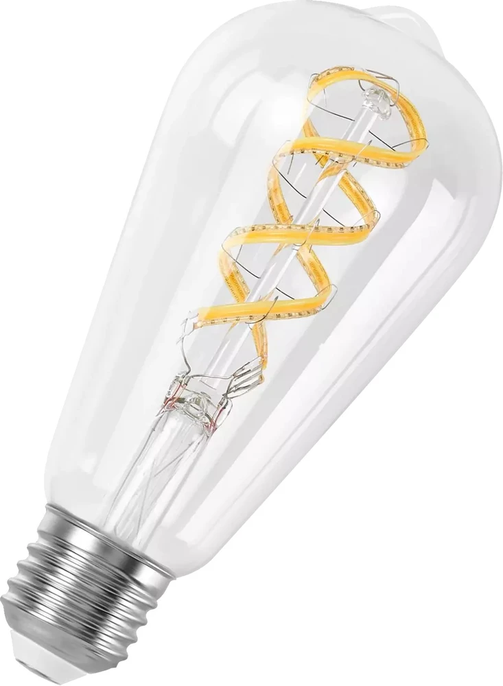LEDVANCE SMART+ MATTER filamentinė daugiaspalvė klasikinė E40 4,8 W - E27 išmanioji lemputė